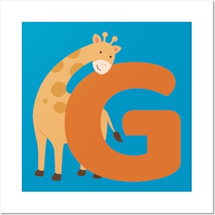 Animal alphabet G Posters and Art